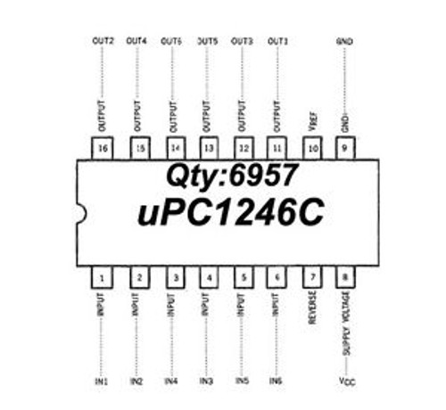 uPC1246C NEC PREDRIVER FOR 3-PHASE DC BRUSHLESS MOTOR Qty:6957