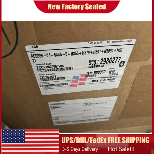 ACS880-04-503A-5+H356+H370+H391+N5000+N8021 Acs880-04-503a-5 Variable Frequency Drive
