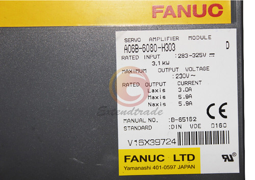 One Fanuc Servo Amplifier A06b-6080-h303 Used