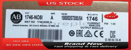 New Factory Sealed Allen Bradley 1746-no8i /a Analog Output Module Ab 1746-no8i