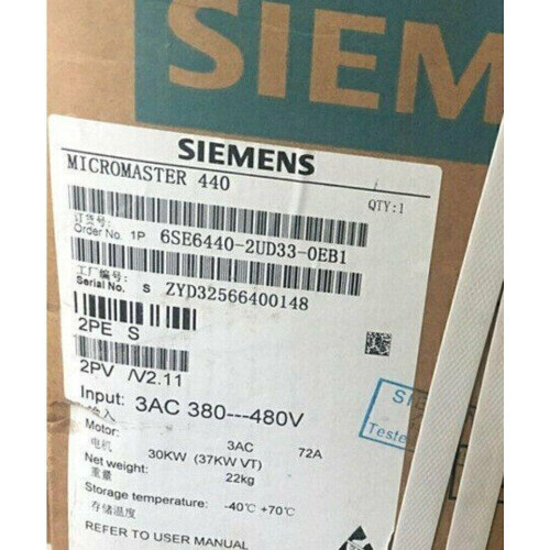 Brand Siemens 6se6440-2ud33-0eb1 6se6 440-2ud33-0eb1 Micromaster440