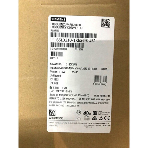 6sl3210-1ke26-0ub1 New Siemens A-level Filter Version 6sl3210-1ke26-0ub1 Ipcs