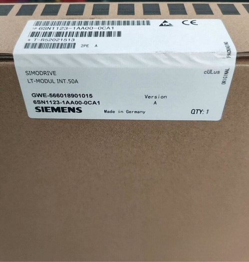 6sn1123-1aa00-0ca1 New Siemens Simodrive Power Module 6sn1123-1aa00-0ca1