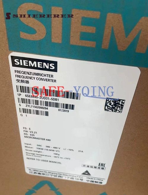 1pc New Siemens Frequency Converter 6se6440-2ud31-5db1 6se6 440-2ud31-5db1