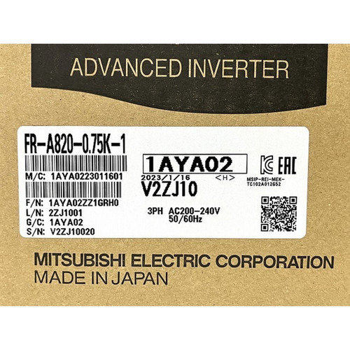 Fr-a820-0.75k-1 New Mitsubishi Frequency Converter Fr-a820-0.75k-1