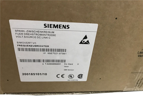 6se7021-8tb61 1pc New Sealed Siemens Simovert Vc Converter 6se7021-8tb61 Ipcs