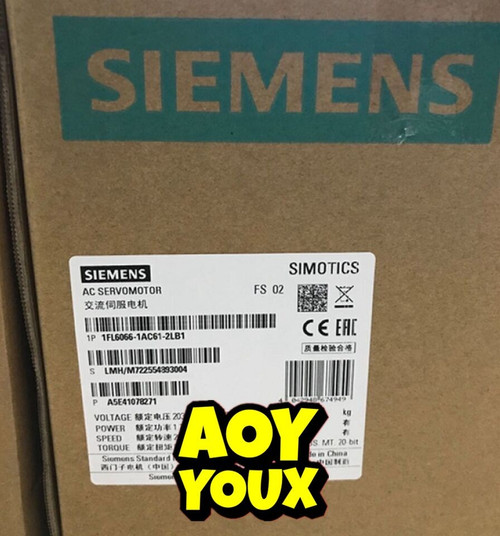 1fl6 066-1ac61-2lb1 New Siemens Simotics Operating Voltage 1fl6066-1ac61-2lb1