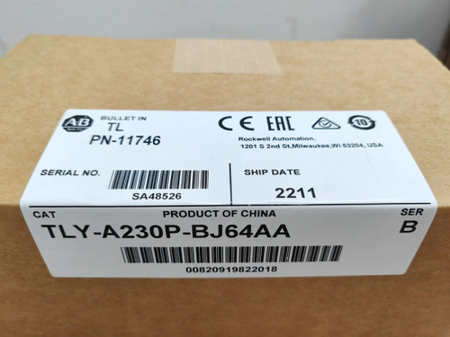 Allen Bradley Tly-a230p-bj64aa Servo Motor New Tlya230pbj64aa