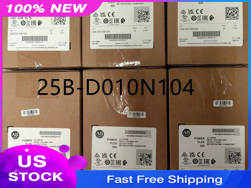 New Allen-bradley 25b-d010n104 /a Powerflex 525 Ac Drive Variable Frequency