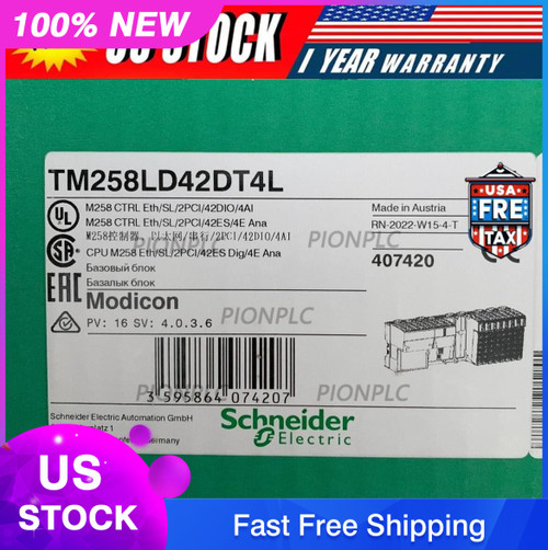 For New Schneider Tm258ld42dt4l Plc Programmable Contro Original and Authent