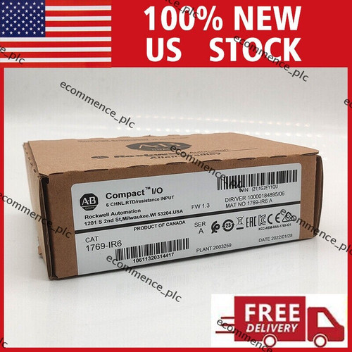 New Factory Sealed Ab 1769-ir6 Ser a Compactlogix Input Module Rtd 1769ir6