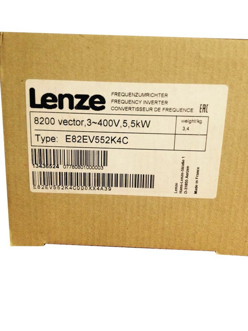 E82ev552k4c New Sealed Lenze E8200 E82ev552_4c Frequency Inverter E82ev552k4c
