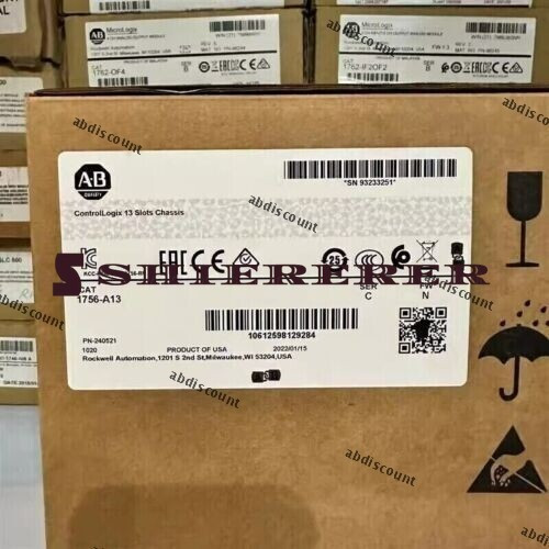 New Sealed Allen-bradley 1756-a13 13 Slot Chassis Plc