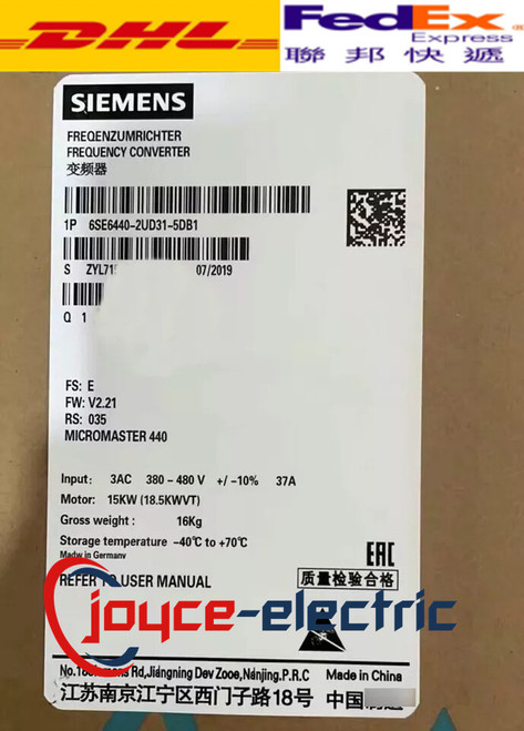 6se6440-2ud31-5db1 Siemens Brand-new 1pc Inverter Spot Goods