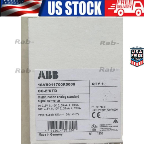 Cc-e/std Abb 1svr011700r0000 Signal Converter Spot Goods Zy