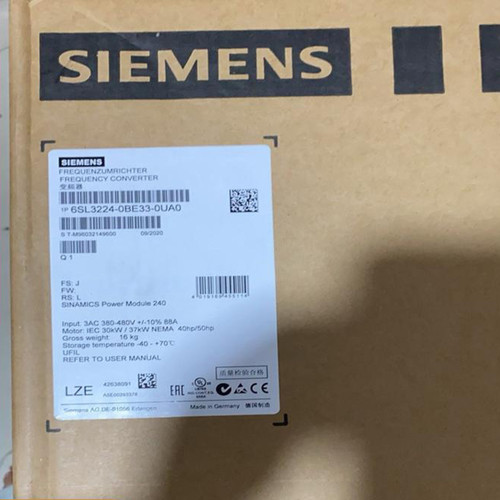 New Siemens Module 6sl3224-0be33-0ua0