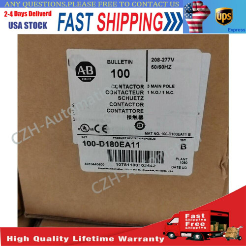 Allen-bradley 100-d180ea11 Contactor 208-277v 50/60hz New Us