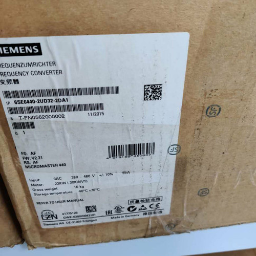 New Siemens 6se6440-2ud32-2da1 6se6 440-2ud32-2da1