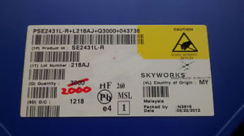 SE2431L-R Skyworks Solutions RF Front End Qty 2000 Reel