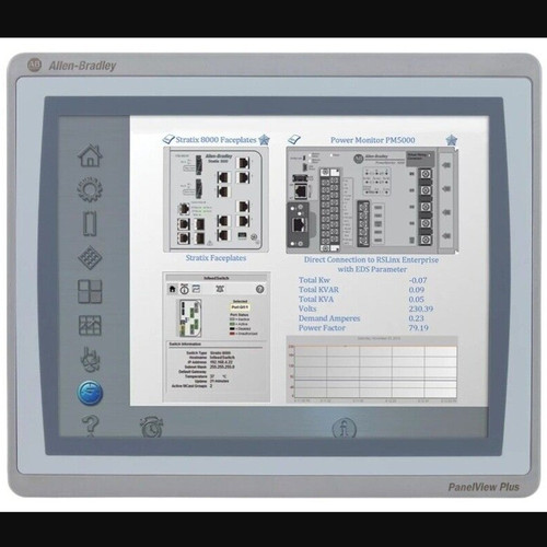 Ab 2711p-t6c22d8s Hmi Panelview Plus 7 Graphic Terminal 2711pt6c22d8s New
