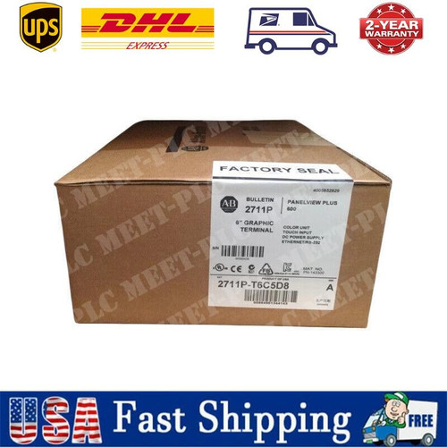 New Allen-bradley 2711p-t6c5d8 Touch Screen Operation Panel Us