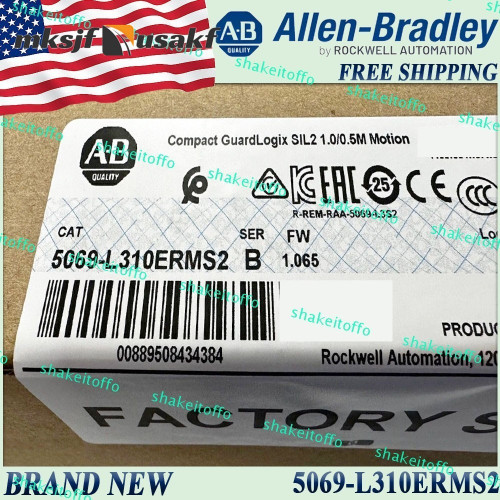 Ab New Sealed 5069-l310erms2/b 5069-l310erms2 Serb Compact Guardlogix
