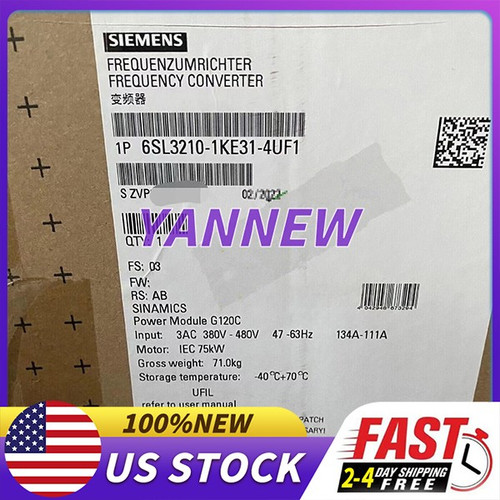 Siemens 6sl3210-1ke31-4uf1 / 6sl3 210-1ke31-4uf1 New