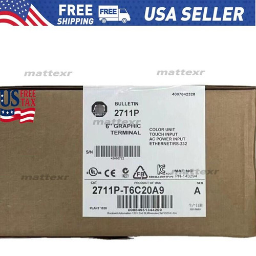 2711p-t6c20a9 New 2711p-t6c20a9 Panelview Plusus