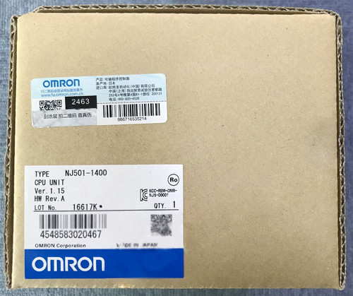 Nj501-1400 1pcs New Omron Cpu Unit Plc Module Nj5011400