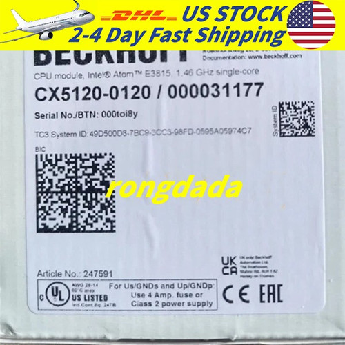Cx5120-0120 Beckhoff Plc Module