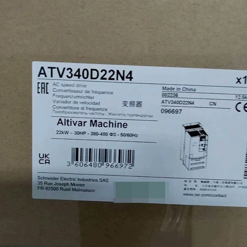 One New Snd Inverter Atv340d22n4 Quality Assurance