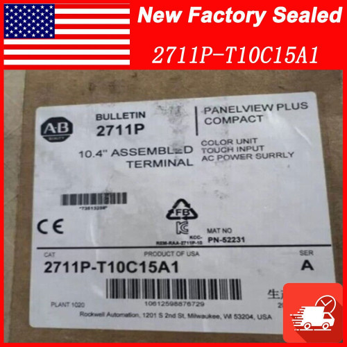 1pc 2711p-t10c15a1 Allen Bradley Panelview Plus Terminal