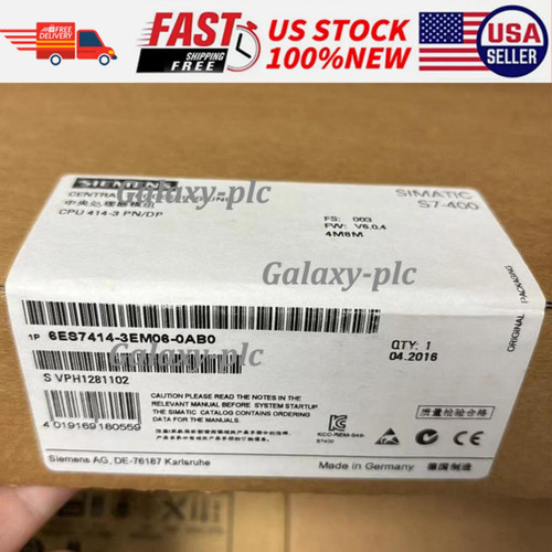 New Siemens 6es7414-3em06-0ab0 6es7414-3em06-0ab0 Cpu Unit
