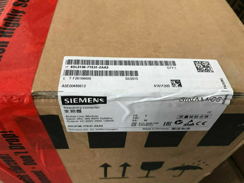1pc Siemens 6sl3130-7te31-2aa3 New 6sl31307te312aa3