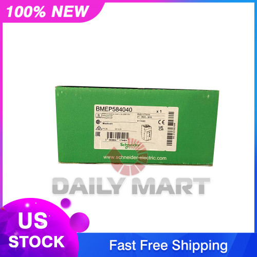 New Schneider Bmep584040 Processor Module