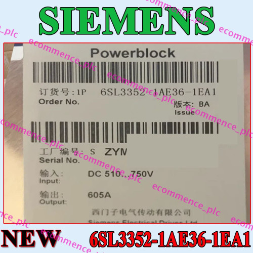 6sl3352-1ae36-1ea1 Siemens Sinamics Replacement Power Block Us Stock