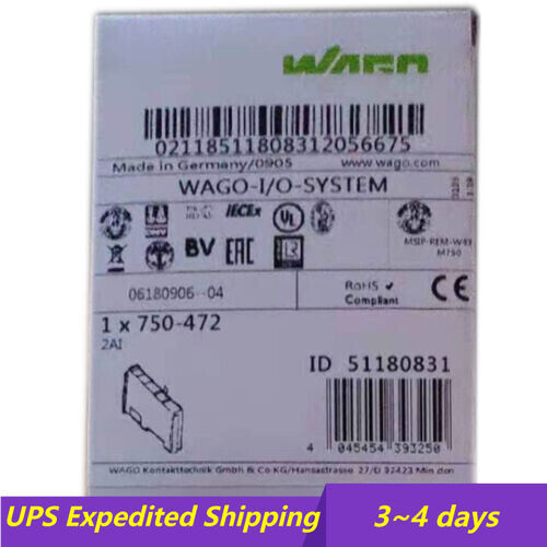 Wago 750-472 Module in Boxin Stock Ship
