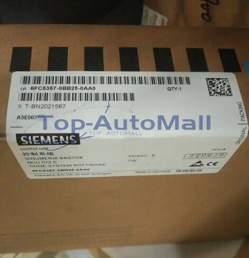 New Sealed Siemens 6fc5357-0bb25-0aa0 6fc5 357-0bb25-0aa0 W