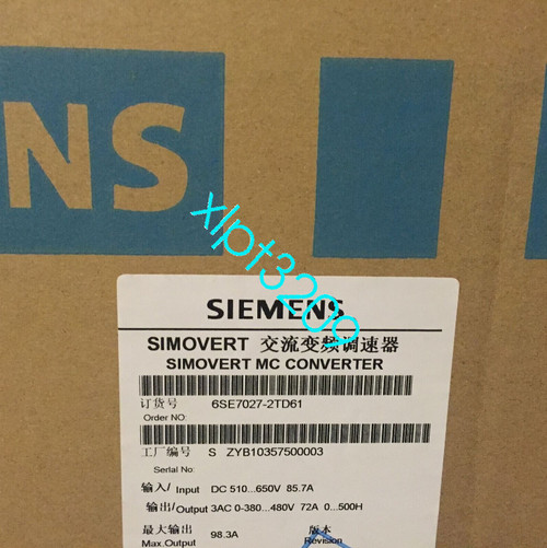 6se7027-2td61 Siemens Frequency Converter New or