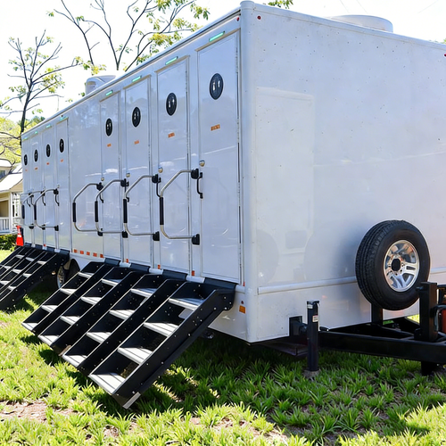 Qingdao Food Van Machinery Co., Ltd. 4-8 Station Ada Compliant Portable Restroom Trailer for Events