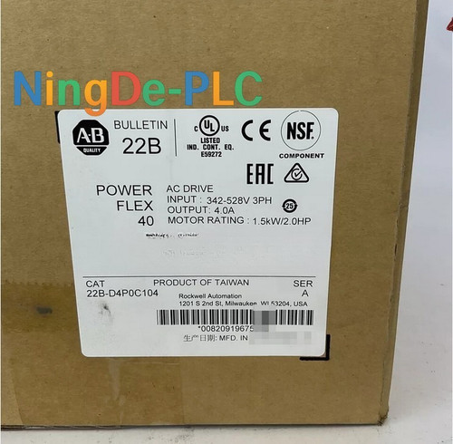 HP Powerflex 40 22b-d4p0c104 Ac Drive 1.5 Kw