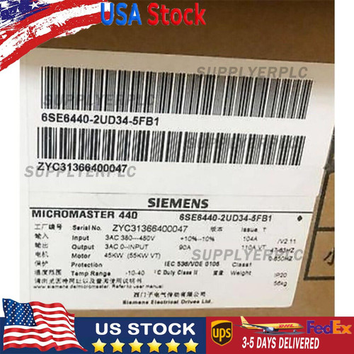 New Siemens Micromaster 440 6se6440-2ud34-5fb1 - Ac Drive