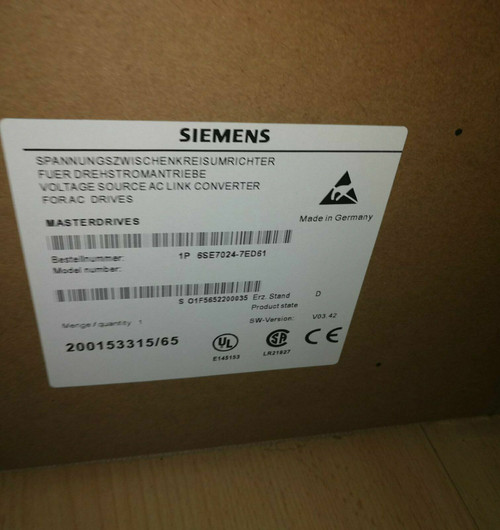 1pc Siemens 6se7024-7ed61 New 6se70247ed61