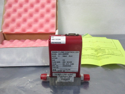 Stec Sec-4400m Mass Flow Controller Mfc O2 400 Sccm for Gas Applications