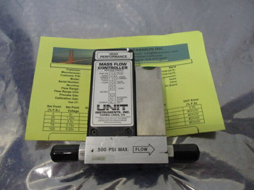 Unit Ufc-1100a Mass Flow Controller for Air Applications 1.5 Slpm