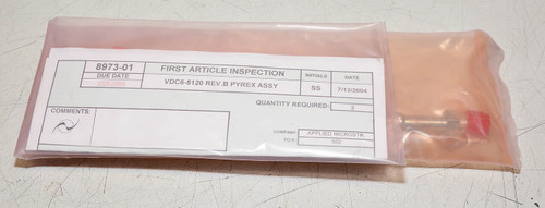 Applied Microstructure Vdc6-5120 Pyrex Assembly New