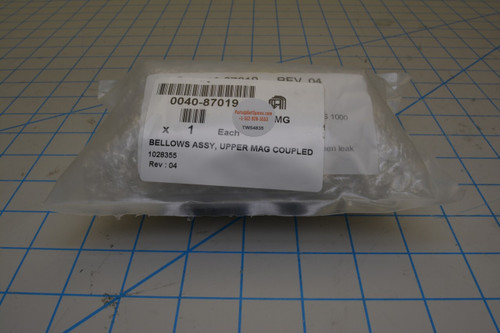 0040-87019 Bellows Assembly Upper Mag Coupled Rotation Amat, New Open Box
