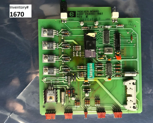 Electroglas 244190-001 Indexer Board Pcb, Used
