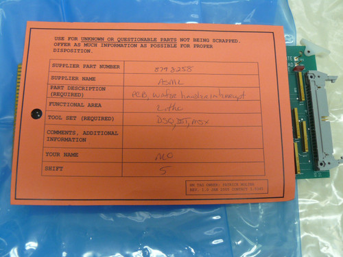 Asml 879-8258-001 Wafer Handler Interrupt