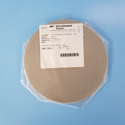 124-0301// Amat Applied 0021-20042 Disk 8" B101 Sst Shutter - New